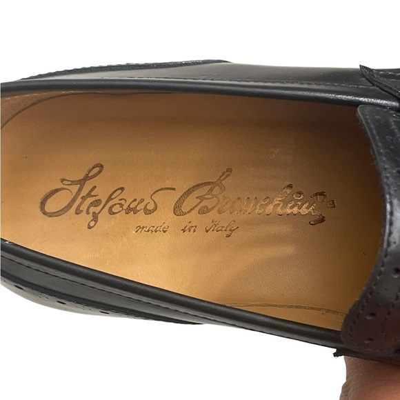 Stefano Branchini black leather men‎ shoes size 8 Authentic!! main image 5